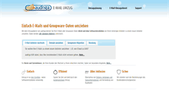 Desktop Screenshot of email-umzug.de