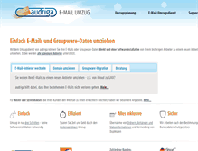 Tablet Screenshot of email-umzug.de